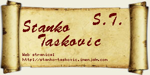 Stanko Tasković vizit kartica